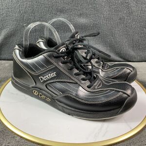 Dexter Bowling Shoes Black Fury II Slide-Rite Non Marking Men's 9M B2106-1